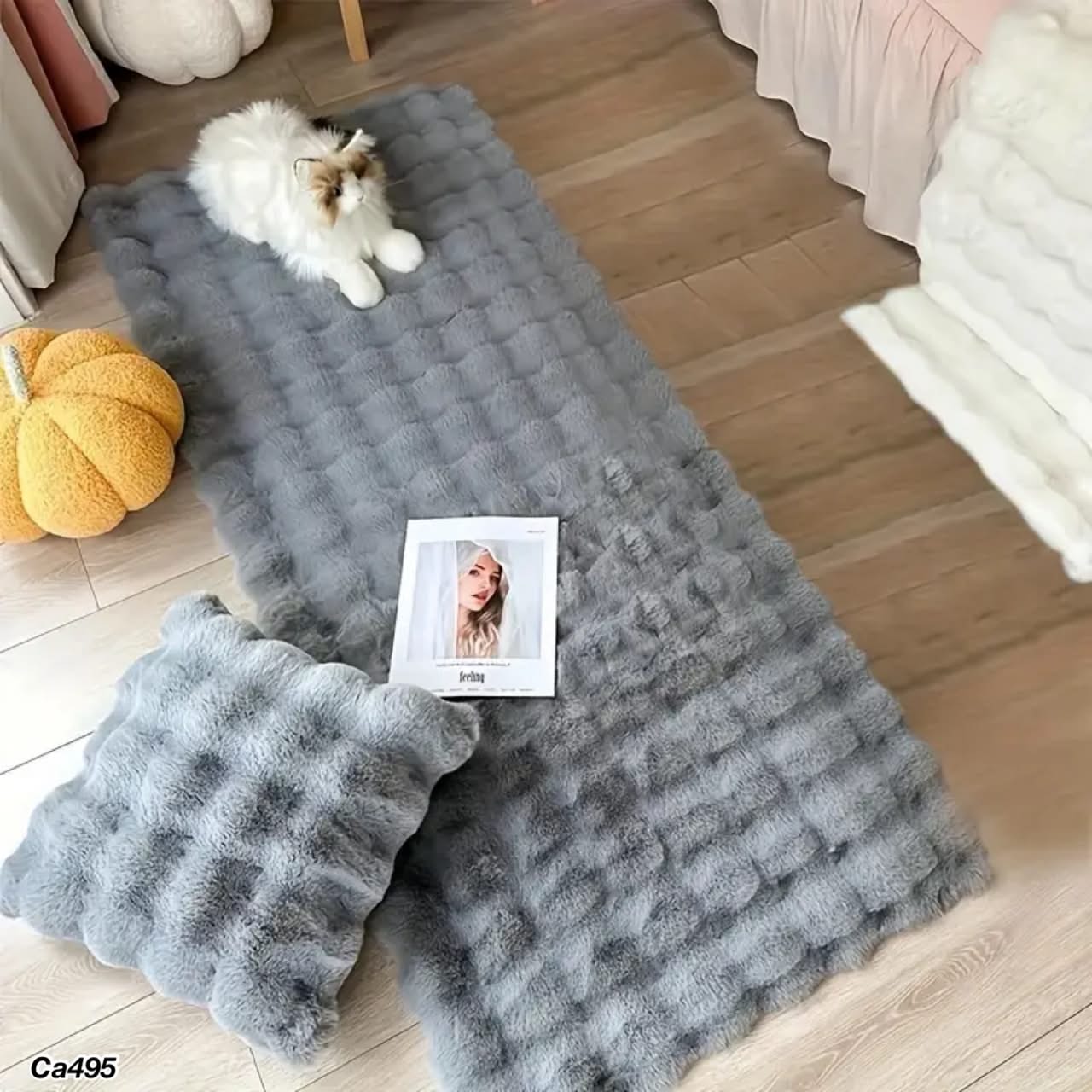 Alfombra gris 60cm* 120cm